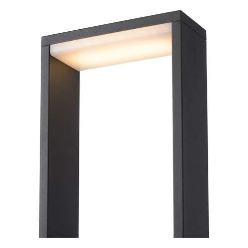 Lucide GOA - Pollerleuchte - LED - 1x10W 3000K - IP54 - Anthrazit - detail 3